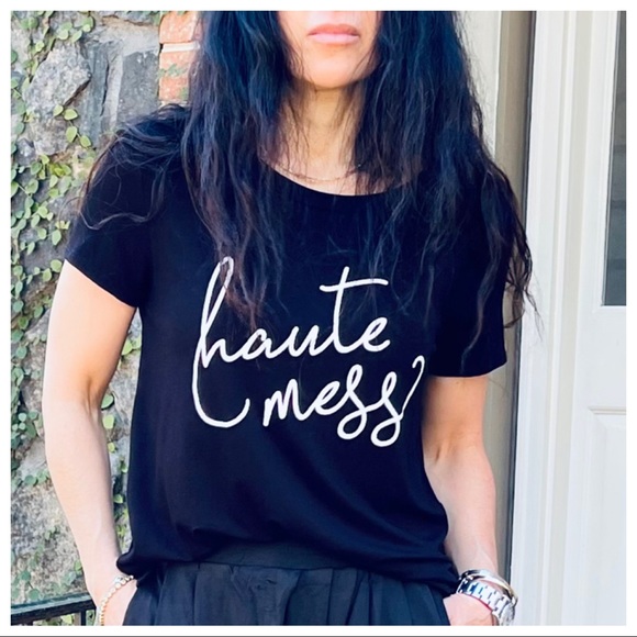 ShopEvelynne Tops - ✨LAST ONE✨Haute Mess chic Graphic Tee